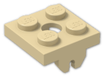 LEGO® Stein: Magnet Holder Plate 2 x 2 Bottom 30159 | Farbe: Brick Yellow