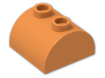 LEGO® Brick: Brick 2 x 2 with Curved Top and 2 Studs on Top 30165 | Color: Bright Orange