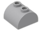 LEGO® Stein: Brick 2 x 2 with Curved Top and 2 Studs on Top 30165 | Farbe: Medium Stone Grey