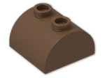 LEGO® Stein: Brick 2 x 2 with Curved Top and 2 Studs on Top 30165 | Farbe: Brown