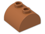 LEGO® Brick: Brick 2 x 2 with Curved Top and 2 Studs on Top 30165 | Color: Dark Orange