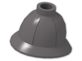 LEGO® Stein: Minifig Hat Pith Helmet 30172 | Farbe: Dark Stone Grey