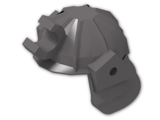 LEGO® Brick: Minifig Helmet Samurai 30175 | Color: Dark Stone Grey