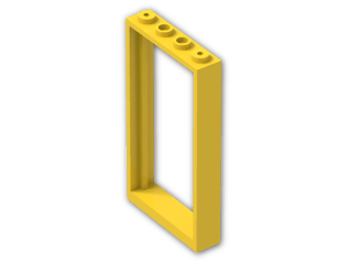 LEGO® Brick: Door 1 x 4 x 6 Frame Type 1 30179 | Color: Bright Yellow