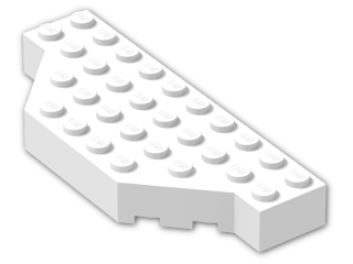 LEGO® Brick: Brick 4 x 10 without Two Corners 30181 | Color: White