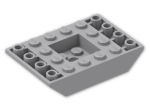LEGO® Brick: Slope Brick 45 6 x 4 Double Inverted 30183 | Color: Medium Stone Grey