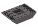 LEGO® Brick: Slope Brick 45 6 x 4 Double Inverted 30183 | Color: Dark Stone Grey