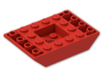 LEGO® Brick: Slope Brick 45 6 x 4 Double Inverted 30183 | Color: Bright Red