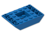 LEGO® Brick: Slope Brick 45 6 x 4 Double Inverted 30183 | Color: Bright Blue