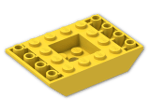 LEGO® Brick: Slope Brick 45 6 x 4 Double Inverted 30183 | Color: Bright Yellow