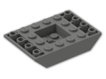 LEGO® Brick: Slope Brick 45 6 x 4 Double Inverted 30183 | Color: Dark Grey