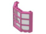 LEGO® Brick: Window Bay 3 x 8 x 6 with Clear Glass 30185c04 | Color: Bright Purple