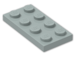 LEGO® Brick: Plate 2 x 4 3020 | Color: Light Bluish Green