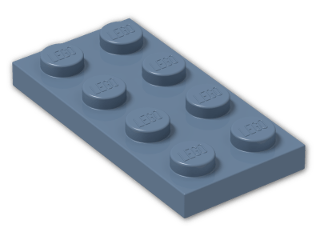 LEGO® Stein: Plate 2 x 4 3020 | Farbe: Sand Blue