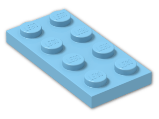 LEGO® Stein: Plate 2 x 4 3020 | Farbe: Dove Blue
