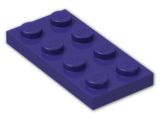 LEGO® Stein: Plate 2 x 4 3020 | Farbe: Medium Lilac