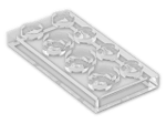 LEGO® Stein: Plate 2 x 4 3020 | Farbe: Transparent