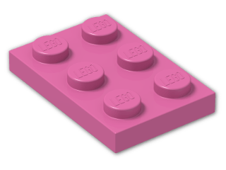 LEGO® Brick: Plate 2 x 3 3021 | Color: Bright Purple