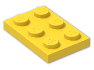 LEGO® Brick: Plate 2 x 3 3021 | Color: Bright Yellow