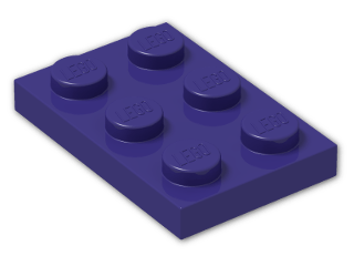 LEGO® Brick: Plate 2 x 3 3021 | Color: Medium Lilac