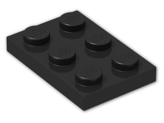 LEGO® Stein: Plate 2 x 3 3021 | Farbe: Black