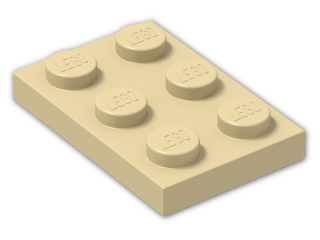 LEGO® Stein: Plate 2 x 3 3021 | Farbe: Brick Yellow