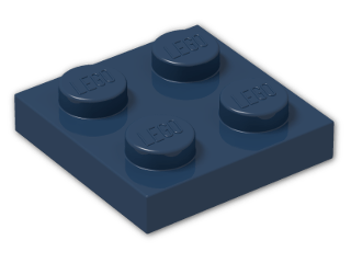 LEGO® Stein: Plate 2 x 2 3022 | Farbe: Earth Blue