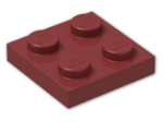 LEGO® Stein: Plate 2 x 2 3022 | Farbe: New Dark Red