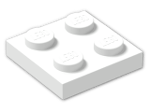LEGO® Stein: Plate 2 x 2 3022 | Farbe: White