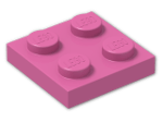LEGO® Stein: Plate 2 x 2 3022 | Farbe: Bright Purple