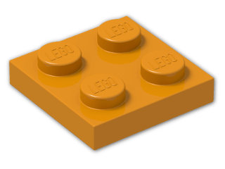 LEGO® Stein: Plate 2 x 2 3022 | Farbe: Earth Orange