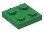 LEGO® Stein: Plate 2 x 2 3022 | Farbe: Dark Green