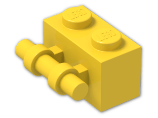 LEGO® Brick: Brick 1 x 2 with Handle 30236 | Color: Bright Yellow