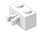 LEGO® Stein: Brick 1 x 2 with Clip Vertical 30237 | Farbe: White