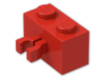 LEGO® Stein: Brick 1 x 2 with Clip Vertical 30237 | Farbe: Bright Red