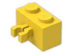 LEGO® Stein: Brick 1 x 2 with Clip Vertical 30237 | Farbe: Bright Yellow