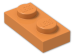 LEGO® Brick: Plate 1 x 2 3023 | Color: Bright Orange