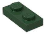 LEGO® Stein: Plate 1 x 2 3023 | Farbe: Earth Green