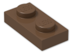LEGO® Brick: Plate 1 x 2 3023 | Color: Brown