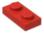 LEGO® Brick: Plate 1 x 2 3023 | Color: Bright Red