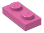 LEGO® Brick: Plate 1 x 2 3023 | Color: Bright Purple