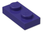 LEGO® Stein: Plate 1 x 2 3023 | Farbe: Medium Lilac