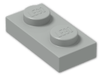 LEGO® Brick: Plate 1 x 2 3023 | Color: Grey