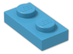 LEGO® Brick: Plate 1 x 2 3023 | Color: Dark Azur