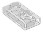 LEGO® Stein: Plate 1 x 2 3023 | Farbe: Transparent