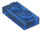 LEGO® Stein: Plate 1 x 2 3023 | Farbe: Transparent Blue