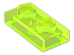 LEGO® Stein: Plate 1 x 2 3023 | Farbe: Transparent Fluorescent Green