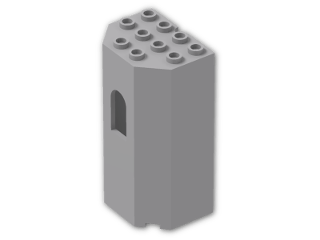 LEGO® Stein: Panel Wall 3 x 4 x 6 30246 | Farbe: Medium Stone Grey