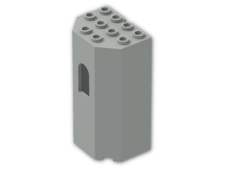 LEGO® Stein: Panel Wall 3 x 4 x 6 30246 | Farbe: Grey