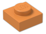 LEGO® Brick: Plate 1 x 1 3024 | Color: Bright Orange